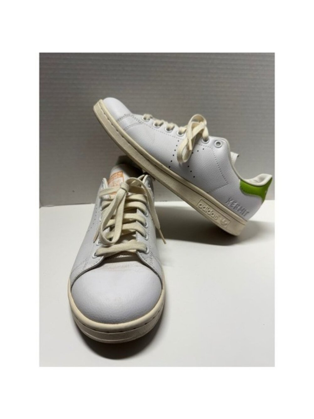 Adidas Stan Smith Disney Kermit Miss Piggy White Green GZ5996 Mens 8